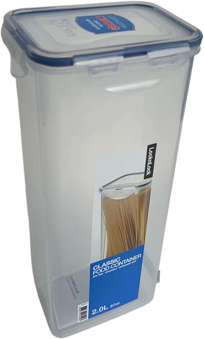Rectangular Storage Container - Clear, 2 Litre Airtight Food Storage Container, HPL819F