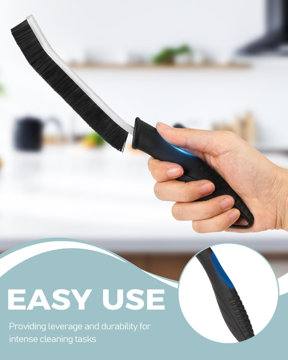 Cleaning Brush - Hard Bristle Crevice Cleaning Brush UK, Multifunctional Gap Cleaning Scrub Brush, Grout Brush, Cleaning Products for Household Use, Home, Kitchen, Bathroom, Window, Vehicle