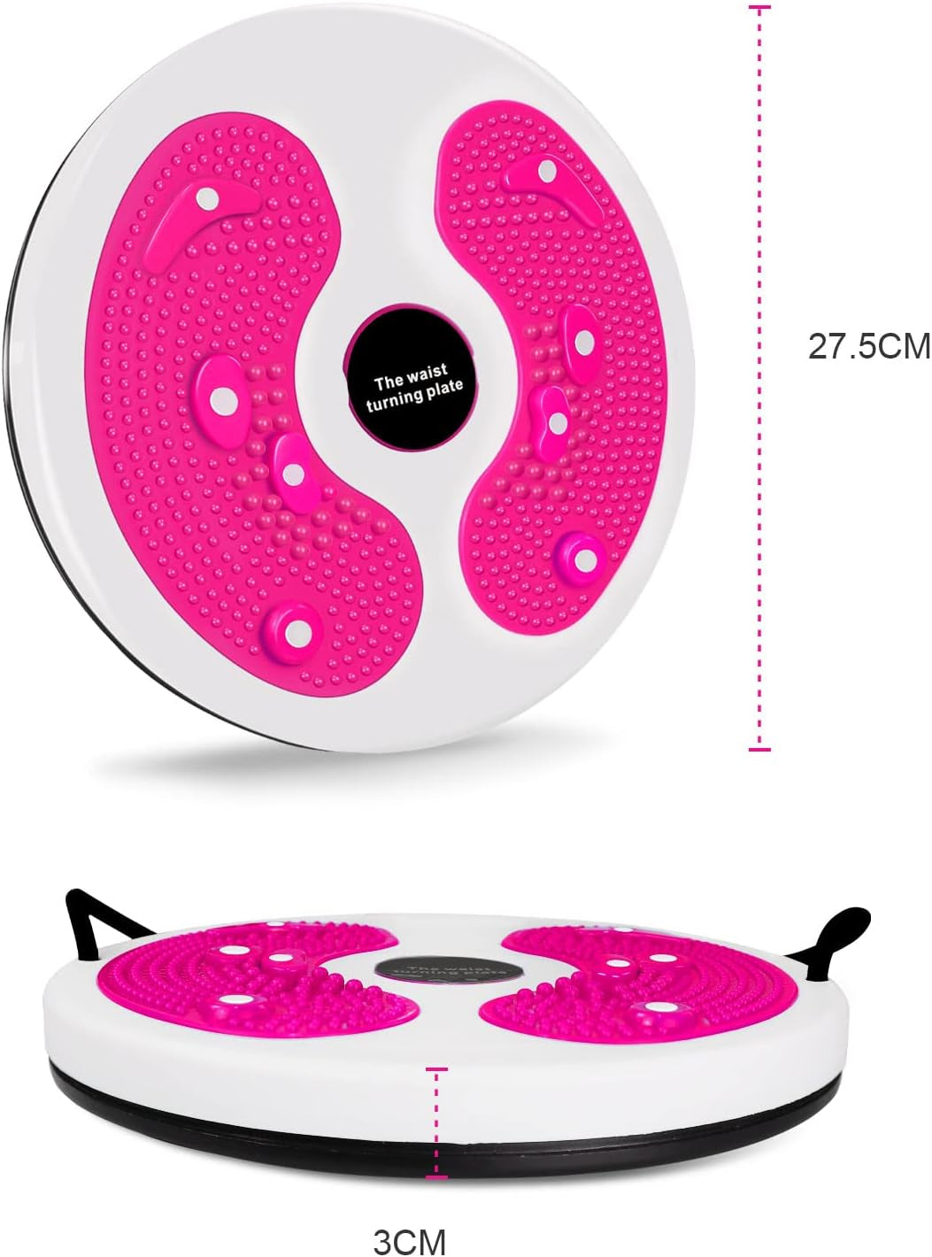 Waist Twist Disc, Waist Slimming Balance Rotating Disc Multi-Functional Twist Board Exercise with Massage Foot Sole- Home Fitness Gym Equipment