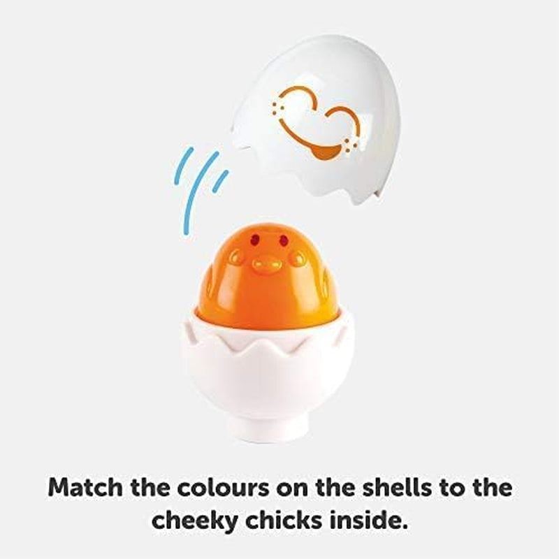 TOMY Hide and Squeak Eggs Baby Toy - Baby Box of Big Eggs with 3 Squeak Chicks & 3 Rattle Chicks - Colour & Shape Sorter Baby Sensory Toys - Toddler Toys & Baby Toys 6 Months plus to 36 Months