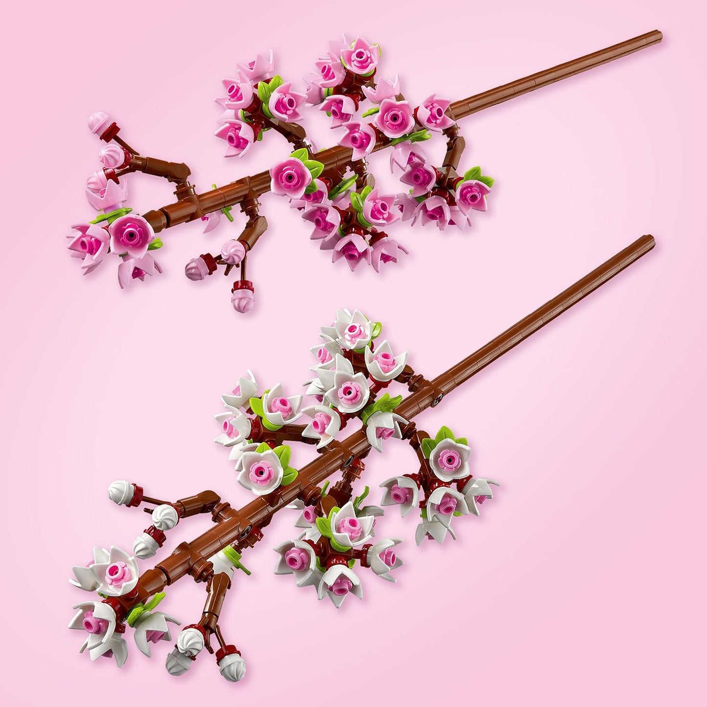 Cherry Blossoms Artificial Faux Flowers Set - Makes a Great Desk Decor Accessory or Kids' Bedroom Decoration - Gift Idea for 8 plus Year Old Girls, Boys and Teens - Valentine'S Day Treat - 40725