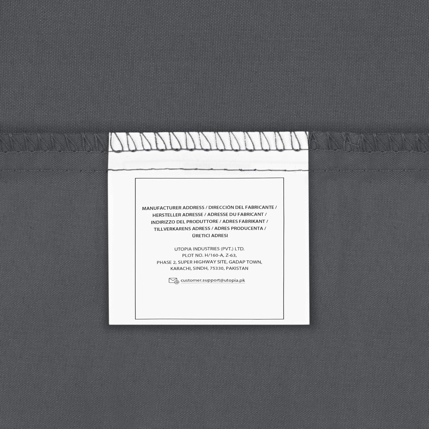 - Pillow Cases 4 Pack - Standard Size 50X75 Cm - 100% Brushed Microfiber Pillowcases with Envelope Closure - Wrinkle, Fade, Stain Resistant Pillow Cases - Grey