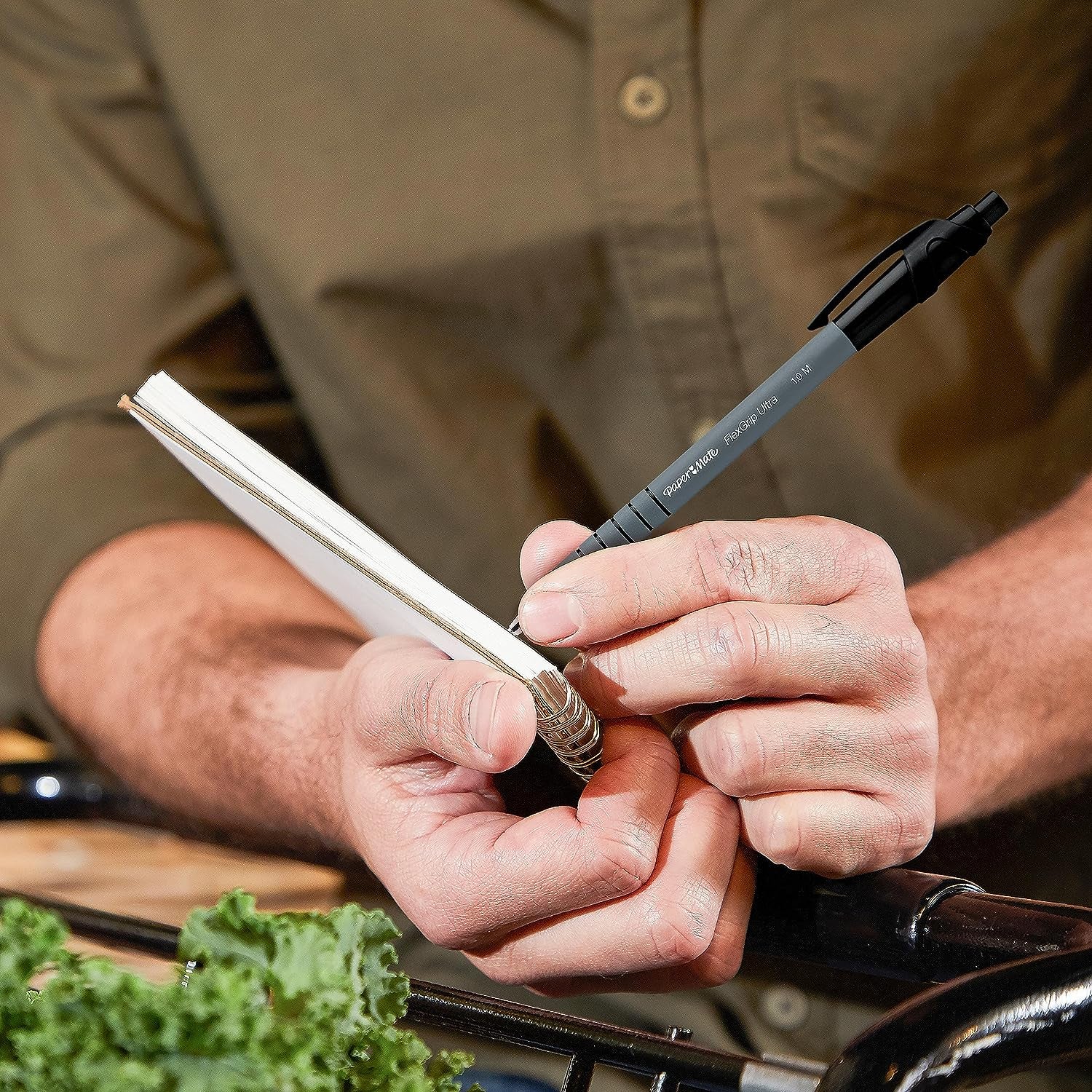 Flexgrip Ultra Retractable Ballpoint Pens | Medium Point (1.0Mm) | Black | 5 Count