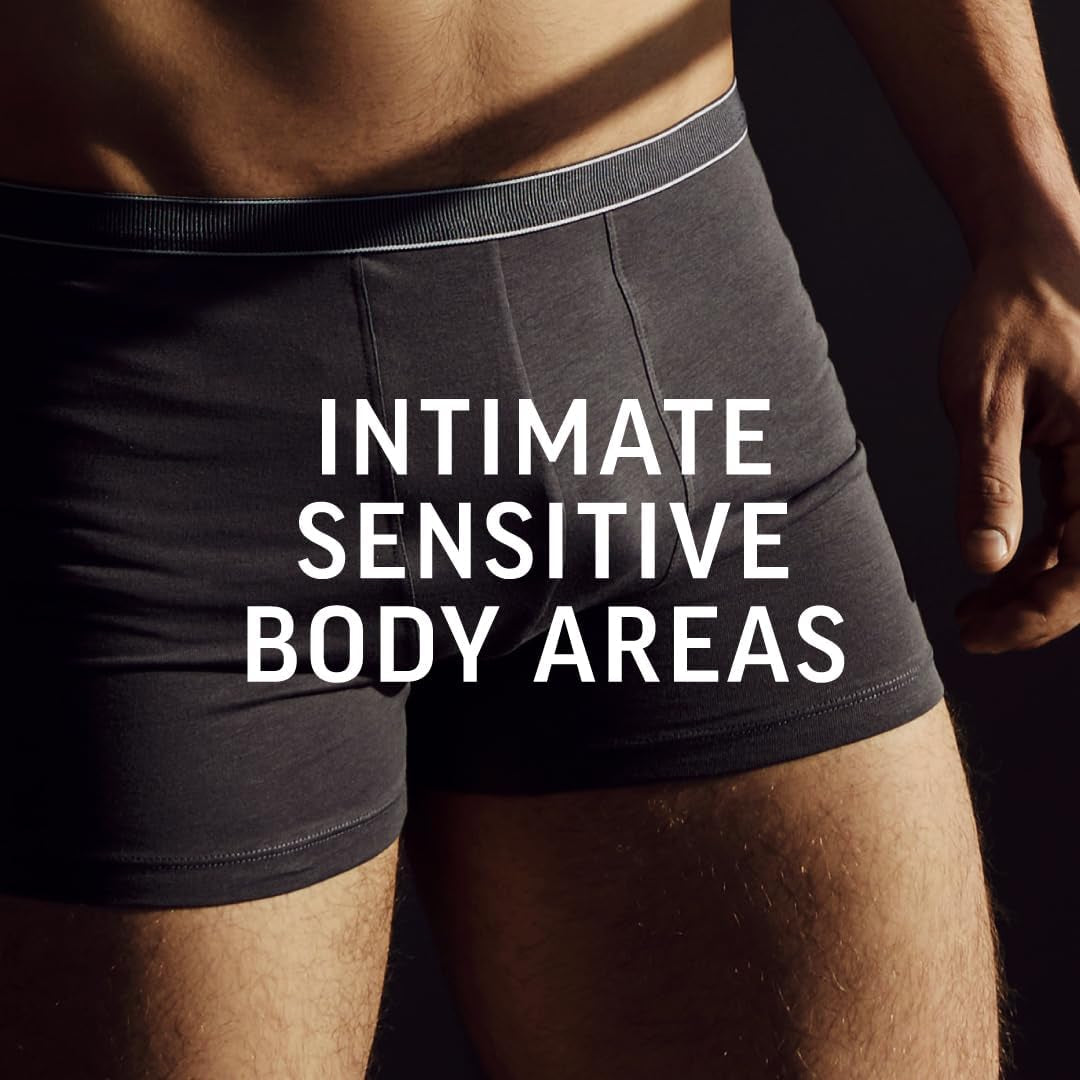 Men Intimate Hair Removal Kit, Mens Hair Removal Cream 100Ml, after Shave Balm 50Ml, 1 Spatula, Hair Removal Cream for Genitals, Pubic Hair Removal, Intimate Hair Removal