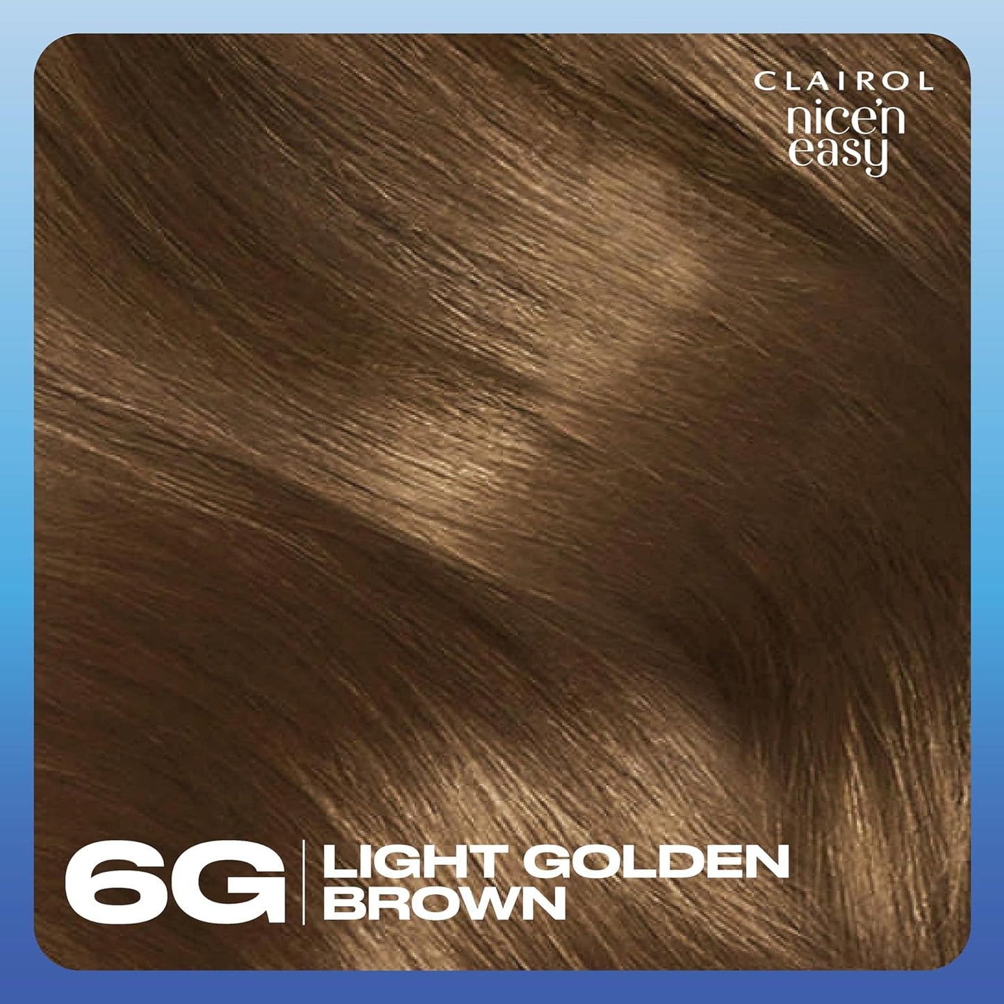 Nice'N Easy Crème, Natural Looking Oil Infused Permanent Hair Dye, 6G Light Golden Brown, 1 Count (Pack of 1)