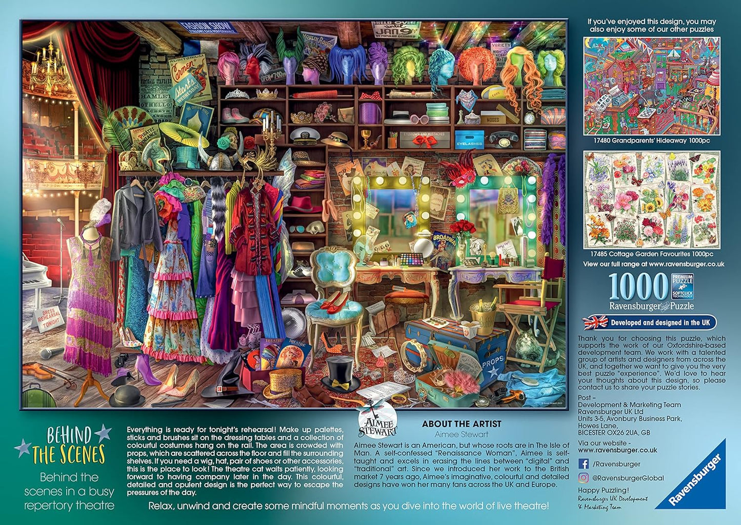 Aimee Stewart behind the Scenes 1000 Piece Jigsaw Puzzles for Adults and Kids Age 12 Years Up