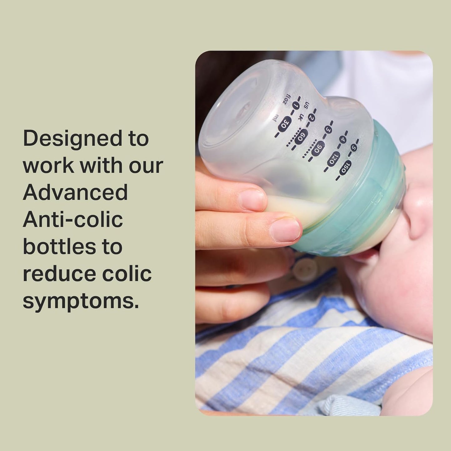 Advanced Anti-Colic Baby Bottle Teats, Medium Flow, 3+ Months, Breast-Like for a Natural Latch, Anti-Colic Valve, Soft Silicone, Pack of 2