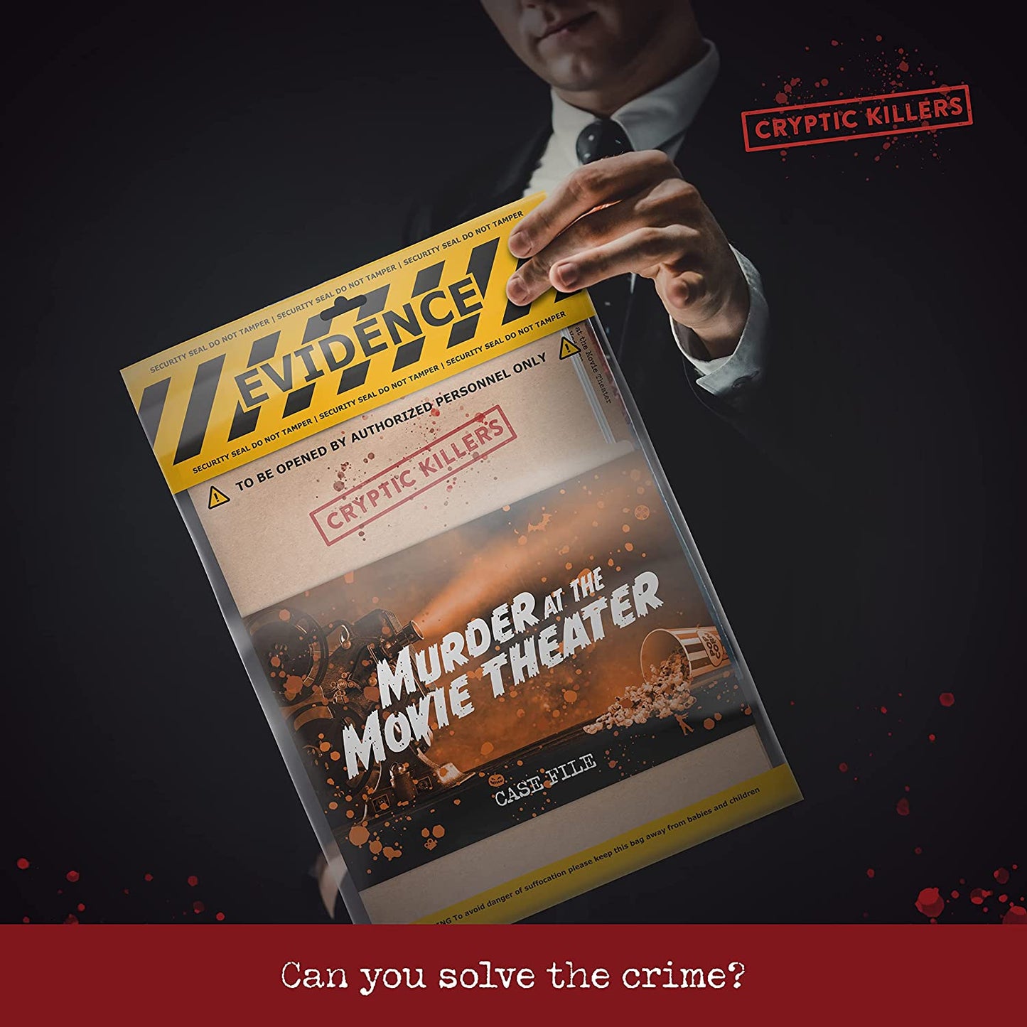 Unsolved Mystery Game - Cold Case Files Investigation - Detective Clues/Evidence - Solve the Crime - Individuals, Date Nights & Party Groups - Murder at the Movie Theater