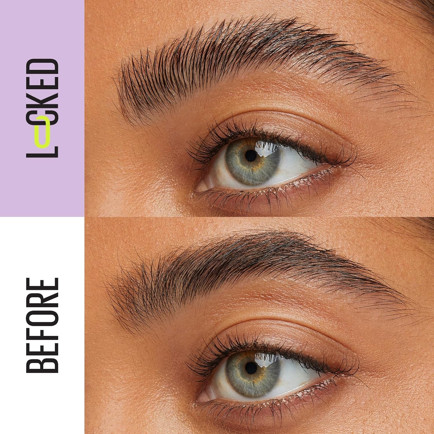 New York, Superlock Brow Glue, Transparent Brow Fixing Gel, with Sculpting Brush, Extreme 24H Hold, No Shedding, No Cardboard Effect, Non-Sticky Finish Superlock Brow Glue
