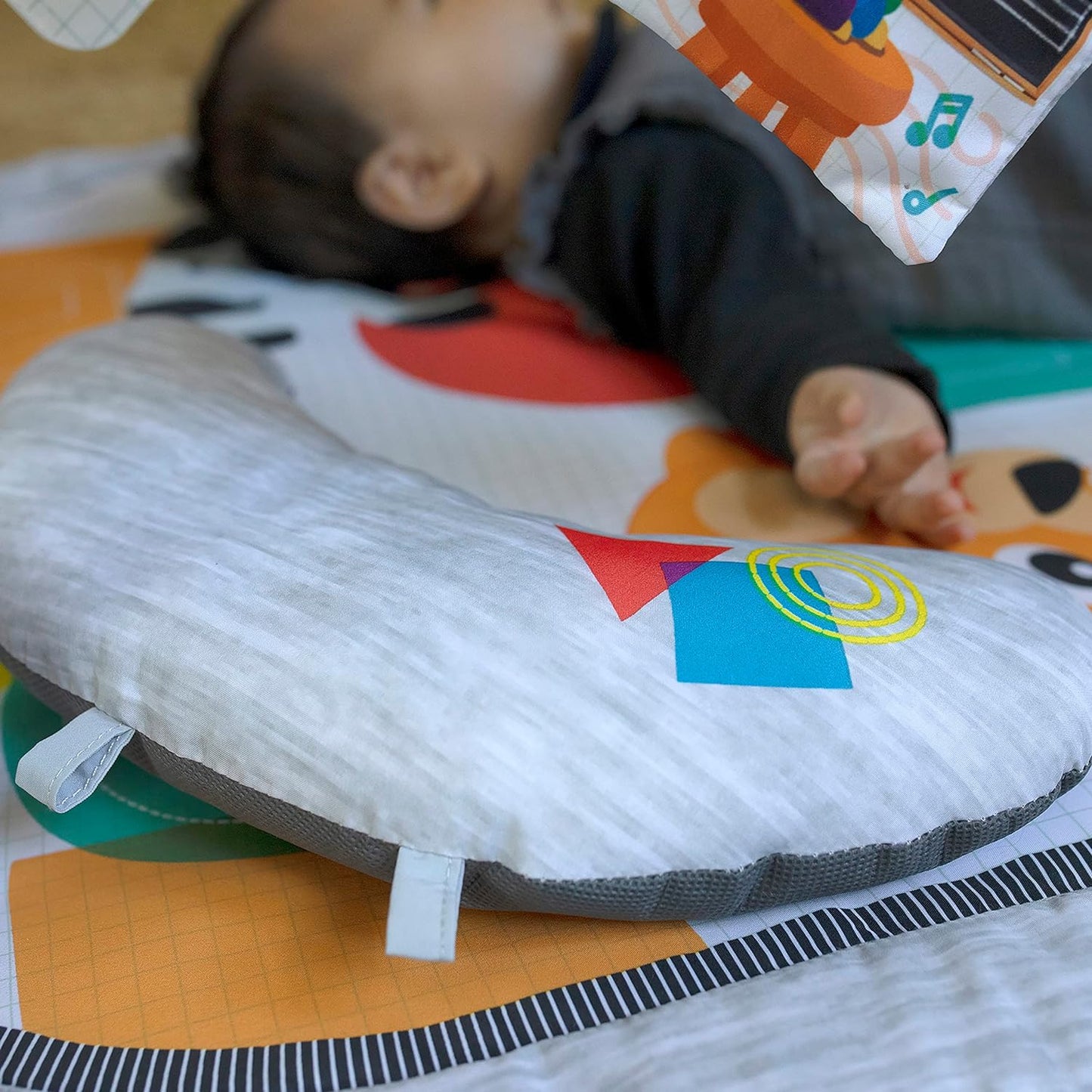, 4-In-1 Kickin' Tunes and Language Discovery Play Gym with Piano, Mat with Detachable Activity Toys, Lights, Sounds and Music, Ages Newborn +