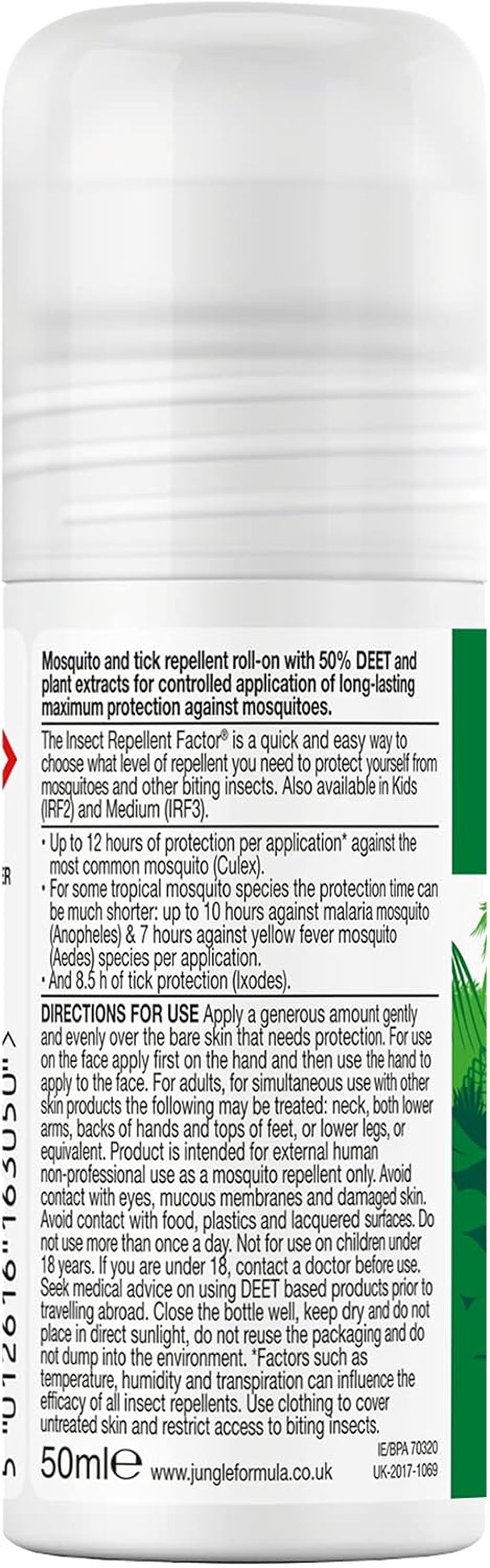 Maximum Insect Repellent 50Ml - Roll-On Repellent for Long-Lasting Protection - with DEET - Maximum Level of Protection against Mosquitoes