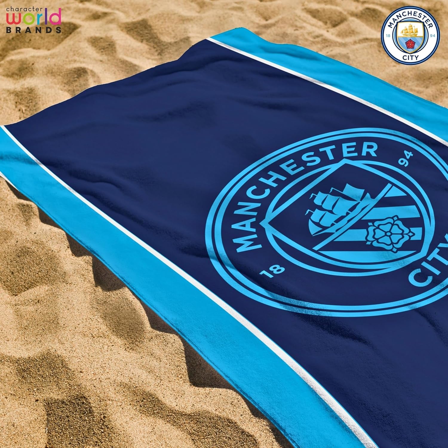 Manchester City FC  Official Towel | Super Soft Feel, Badge Football Club Design | Perfect the Home, Bath, Beach & Swimming Pool | One Size 75Cm X 150Cm | 100% Cotton