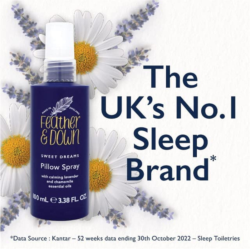 Pillow Spray Duo Set (50Ml Sweet Dreams Pillow Spray & 50Ml Breathe Well Pillow Spray) - the Perfect Combination for a Peaceful Night'S Sleep. Cruelty Free. Vegan Friendly.