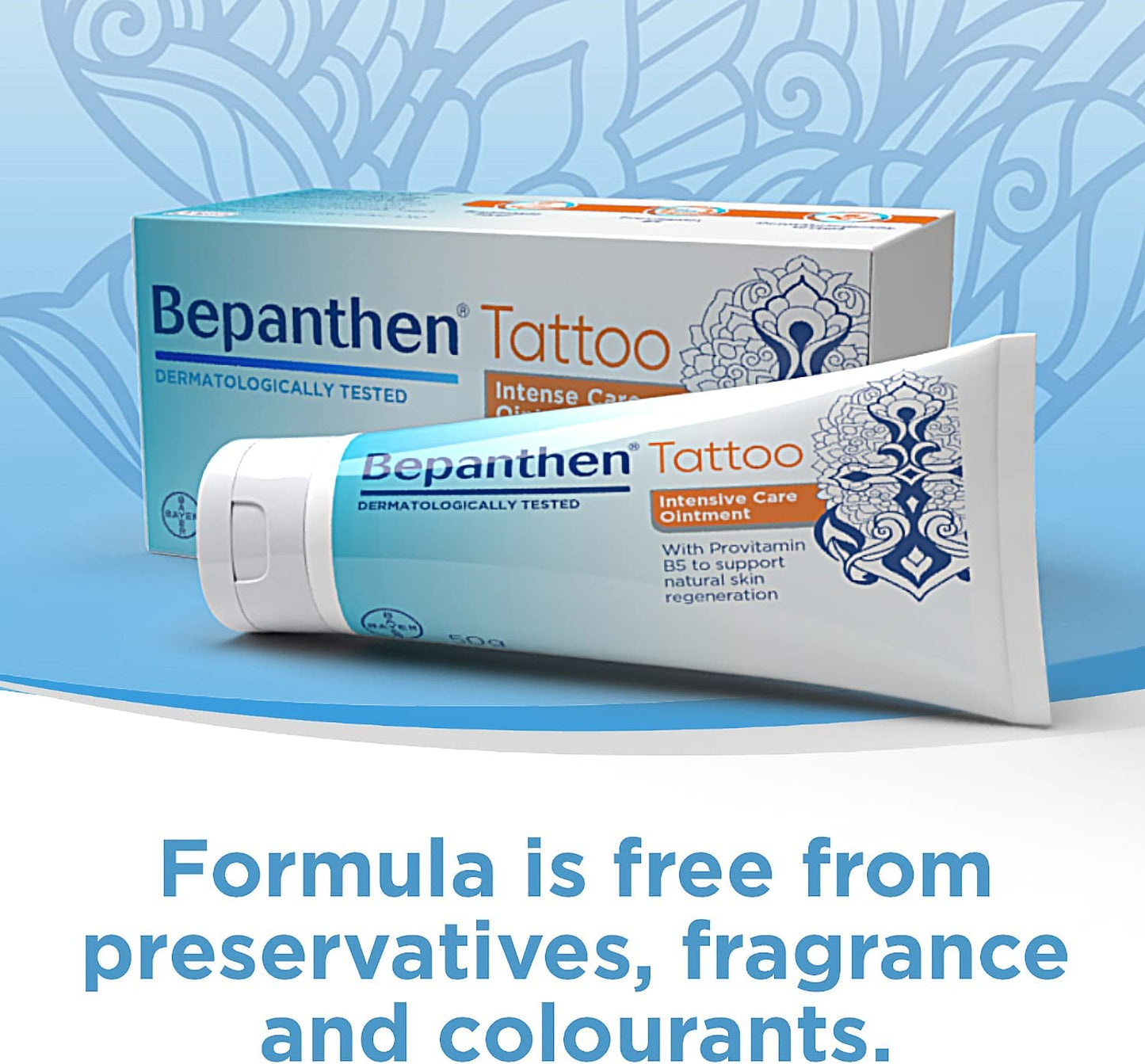 Tattoo Intense Care Ointment, Formulated with Provitamin B5, 50G