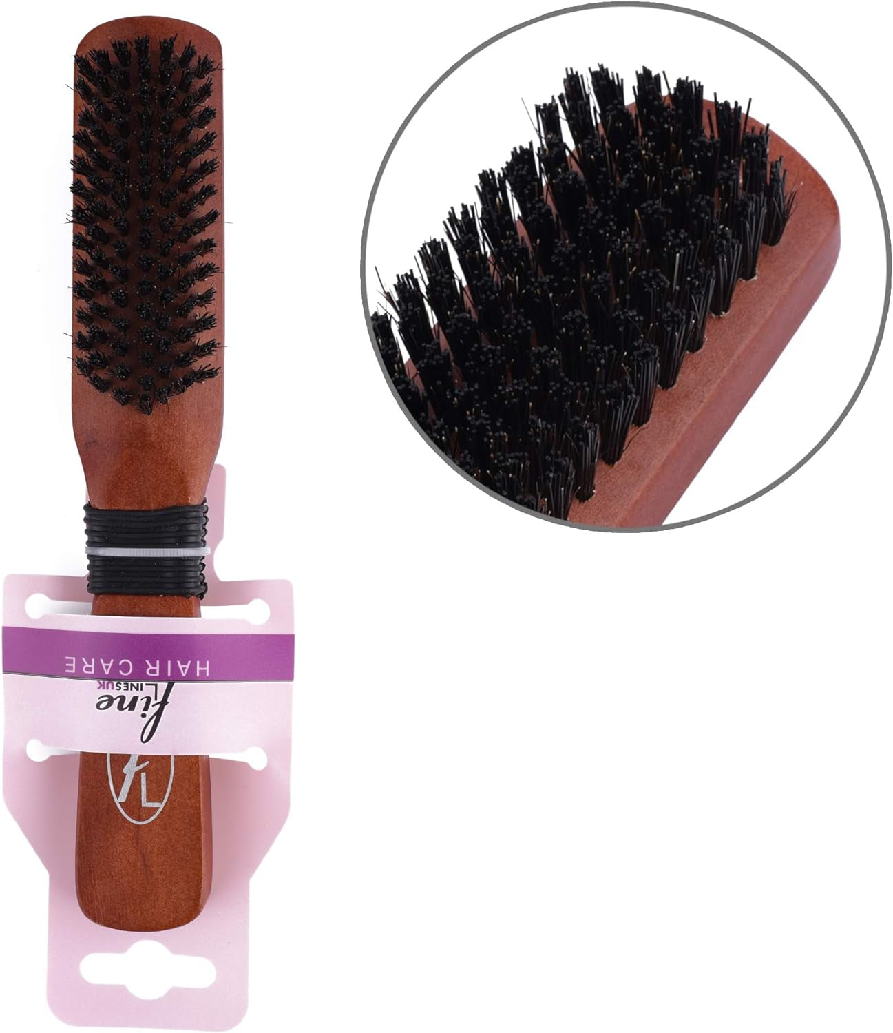 - Long Paddle Bristle Brush | Boar and Nylon Bristle Hair Brush | Soft Bristle Hair Brush for Afro, Wet or Curly Hair | Bristle Hair Brushes for Women and Men