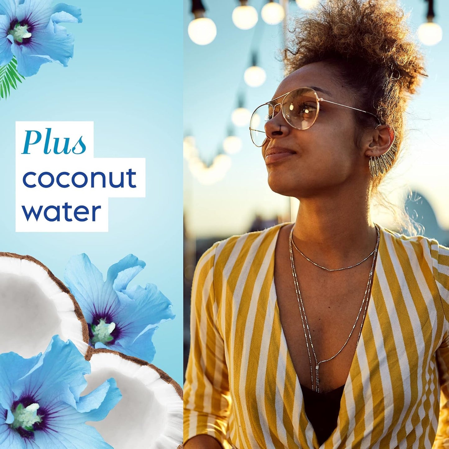 Scentsitive Scents Daily Feminine Intimate Wash for Women, plus Coconut Water, All-Day Freshness, Hypoallergenic, Skin-Friendly Coconut Hibiscus Scent, 354Ml