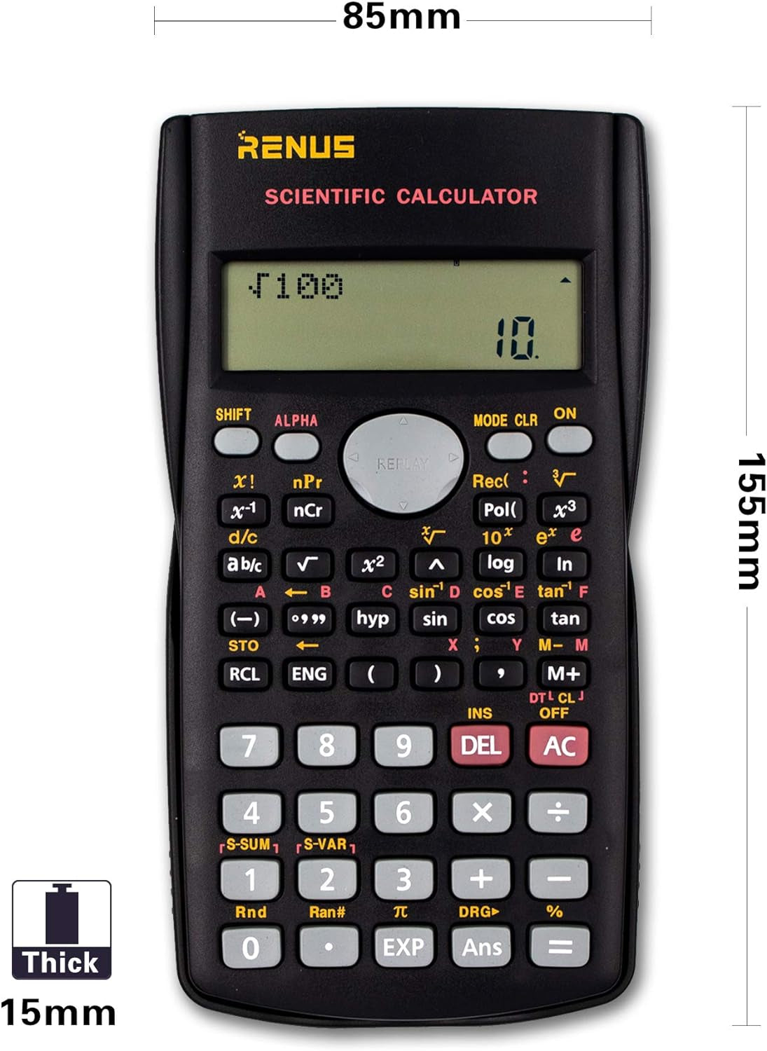 2-Line Engineering Scientific Calculator Function Calculator for Student and Teacher