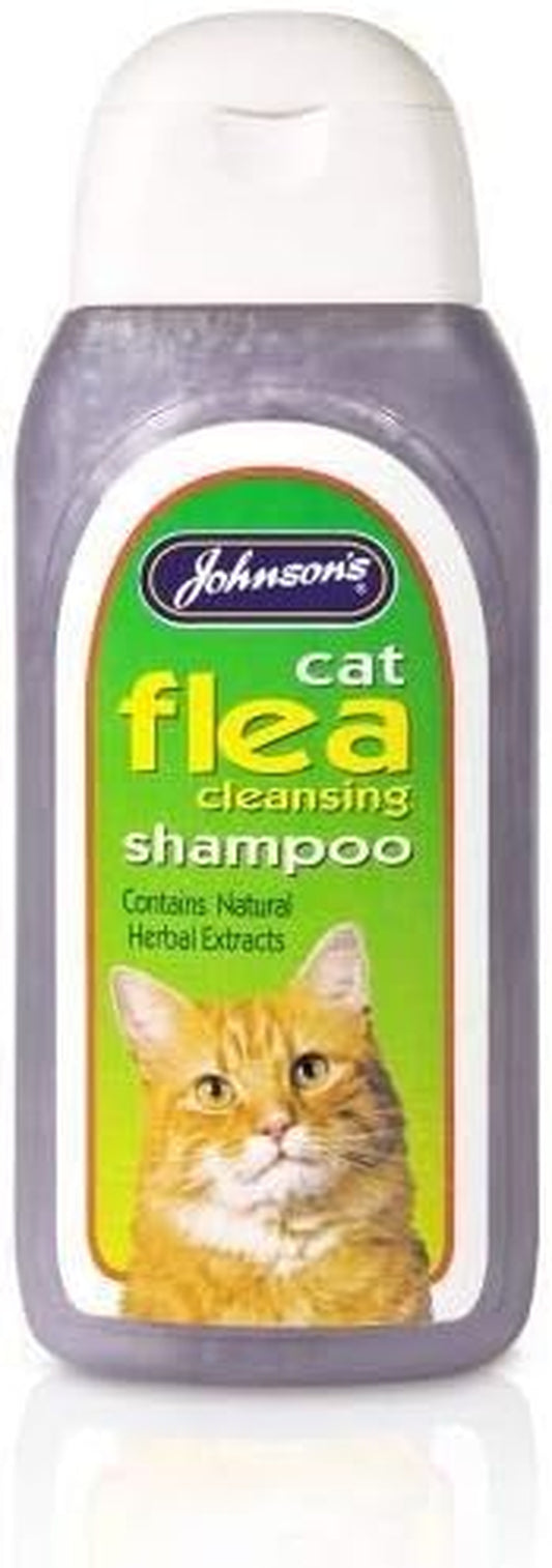 Johnsons Cat Flea Cleansing Shampoo 200Ml