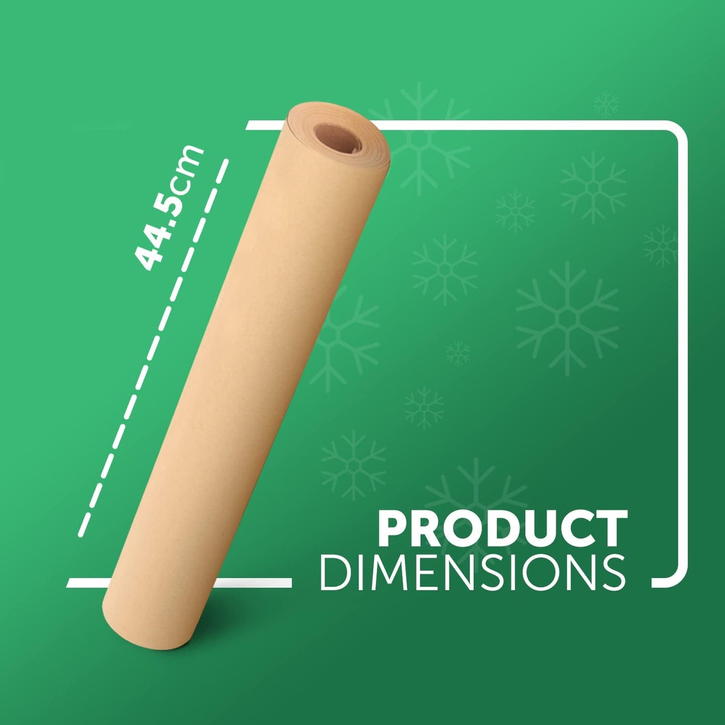 Heavy Duty Brown Kraft Wrapping Paper Roll 90Gsm (500Mm X 25M)