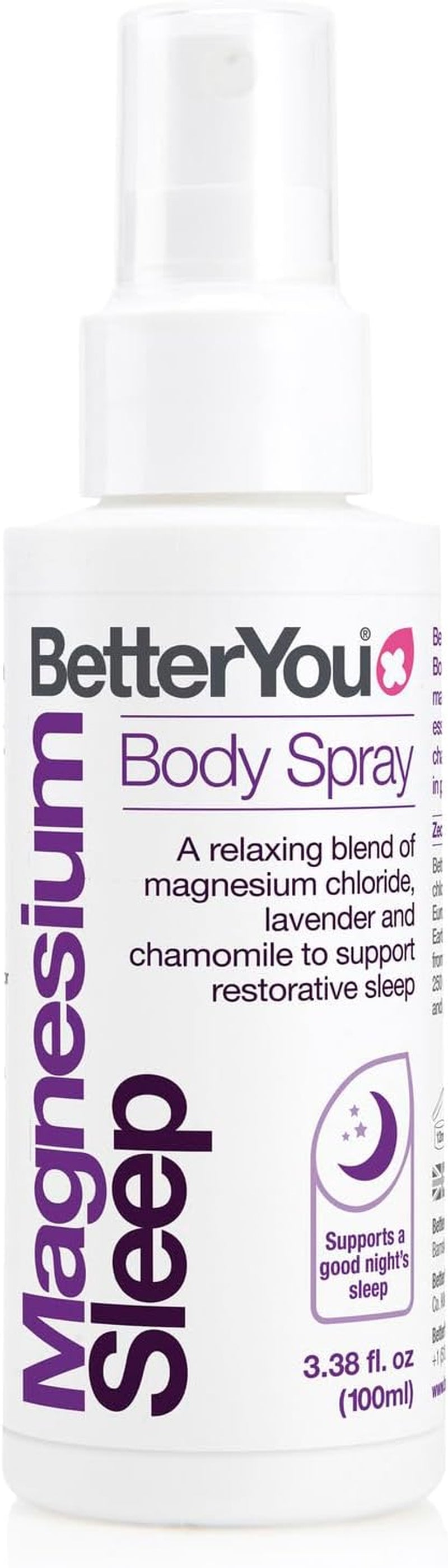 Magnesium Sleep Body Spray, Made with Zechstein Magnesium Chloride and Essential Oils, Magnesium Supplement, Natural Sleep Aid, Palm-Oil Free, 100Ml (600 Sprays)