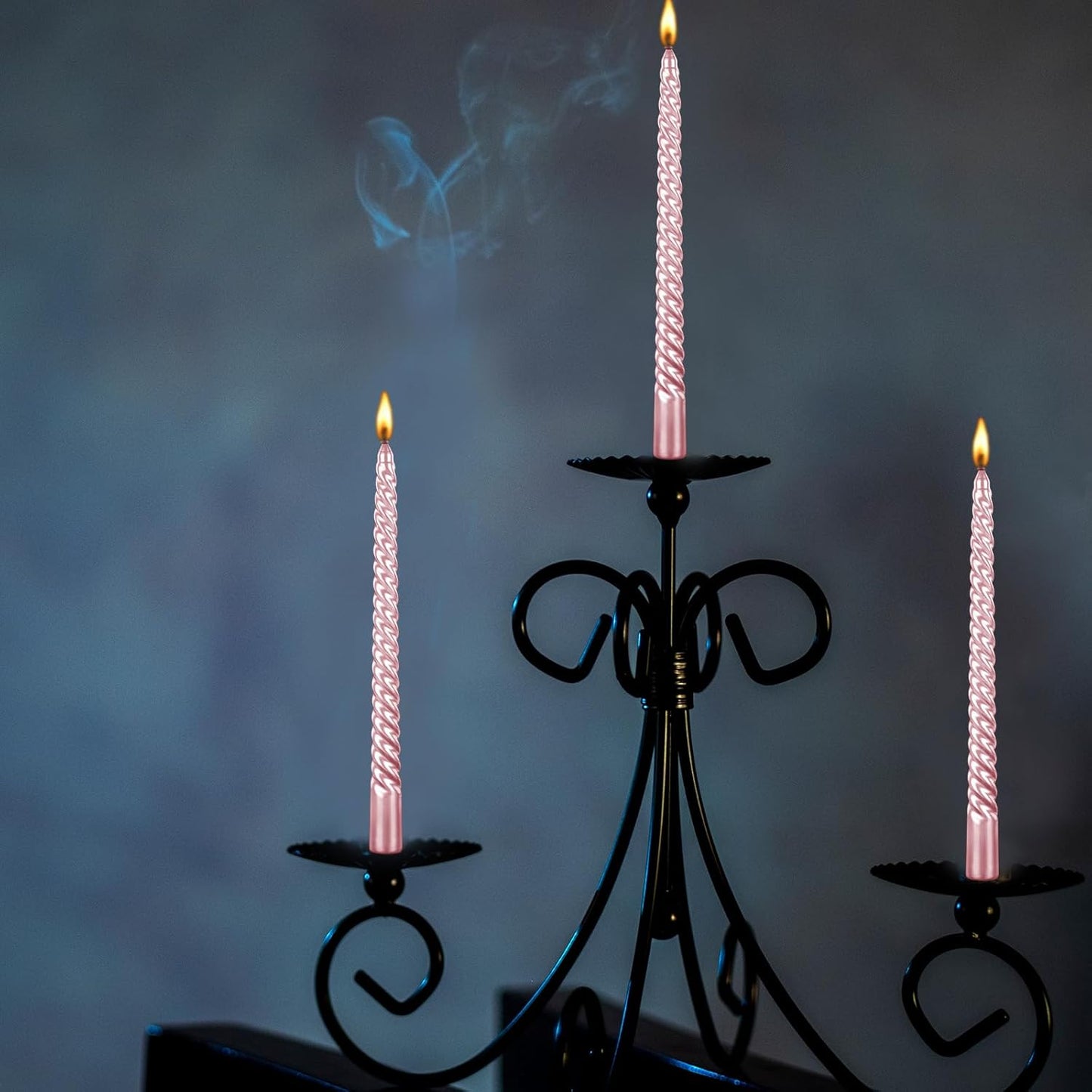 10 Inch-8Inch Taper Candles-Set of 4 Taper Candles - Unscented Dripless and Smokeless,Tall Candlesticks, Home Dinner, Party, Wedding, Halloween, Churches,Christmas (Bronze, 10 Inch)