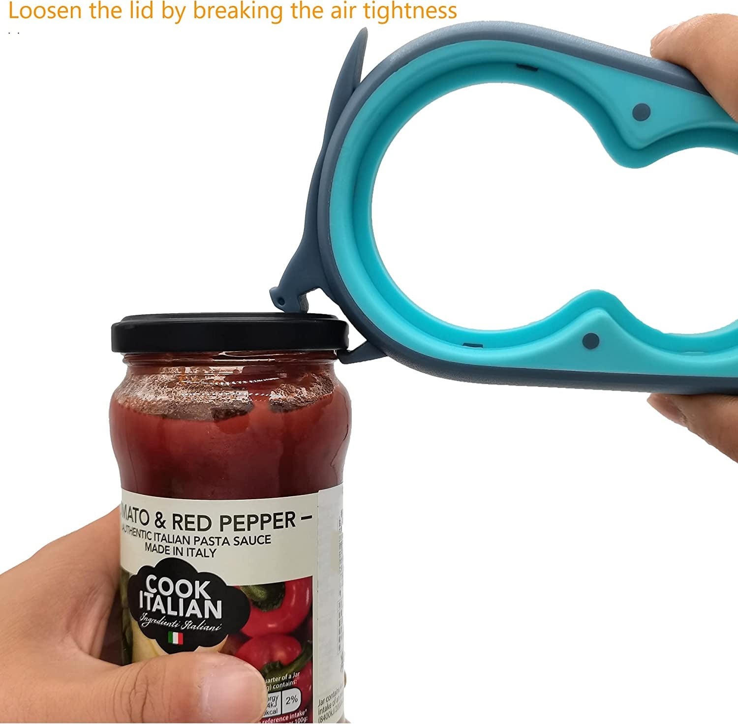 Jar Opener Bottle Opener and Ring Pull Can Opener for Weak Hands Arthritis Hands, Elderly