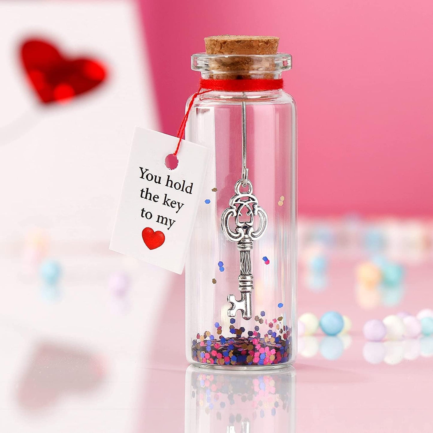Anniversary Present for Him, Her - I Love You Gift for Husband, Wife - Romantic Message in a Bottle - Gifts for Boyfriend, Girlfriend