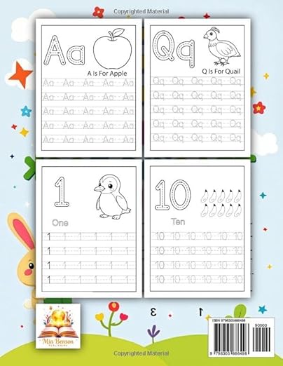 ABC & Number Tracing for Kids Paperback – Large Print, 4 Jan. 2025 by Mia Benson (Author)