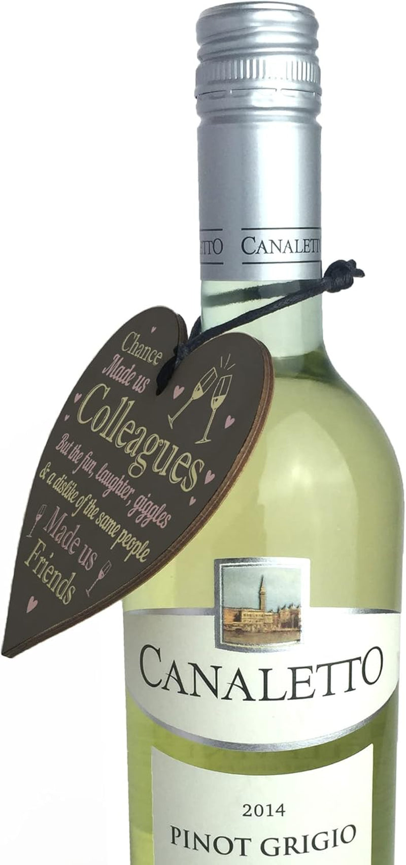 Colleague Gifts Chance Made Us Colleagues Novelty Wooden Hanging Heart Leaving Work Gift Plaque Friendship Sign