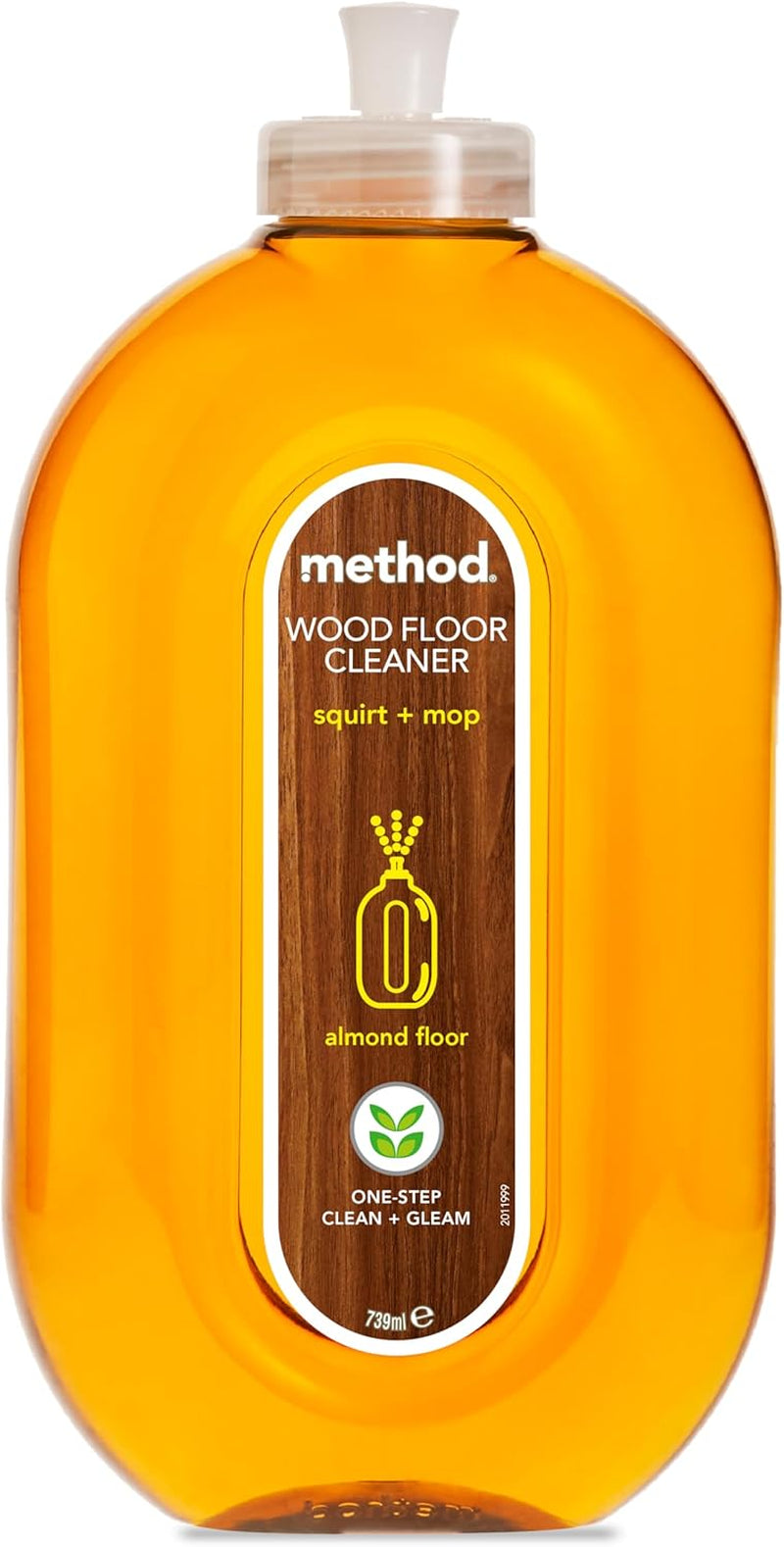Wood Floor Cleaner, Moisturising Oil, Surface Spray, Gently Cleans and Shines, Almond Natural Scent, Pack of 1, 1 X 739 Ml