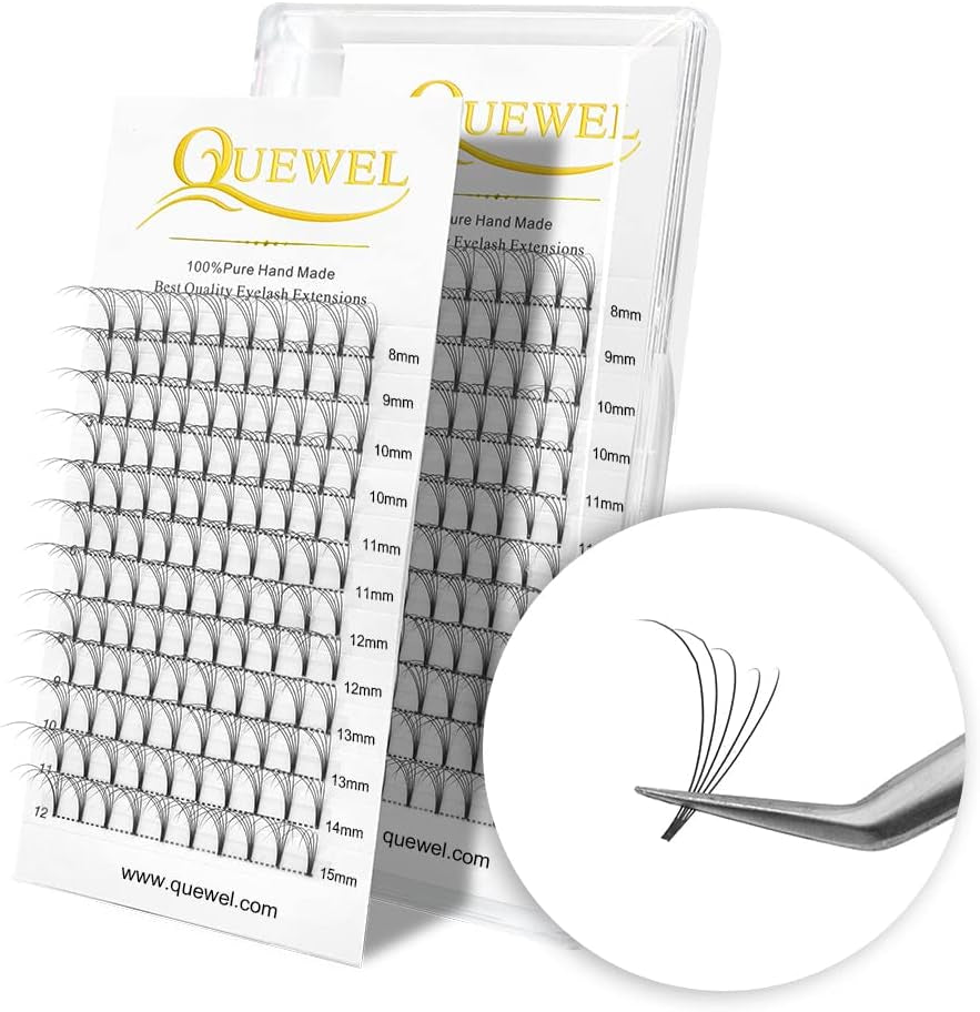 Premade Fan Volume Lash Extensions 5D 0.07D Mix8-15Mm Russian Pre Made Fan Lashes | 3D 4D 5D 6D 0.07/0.10 C/D Curl 8-15Mm | Long Lasting | Easy Application(5D 0.07D Mix8-15Mm)