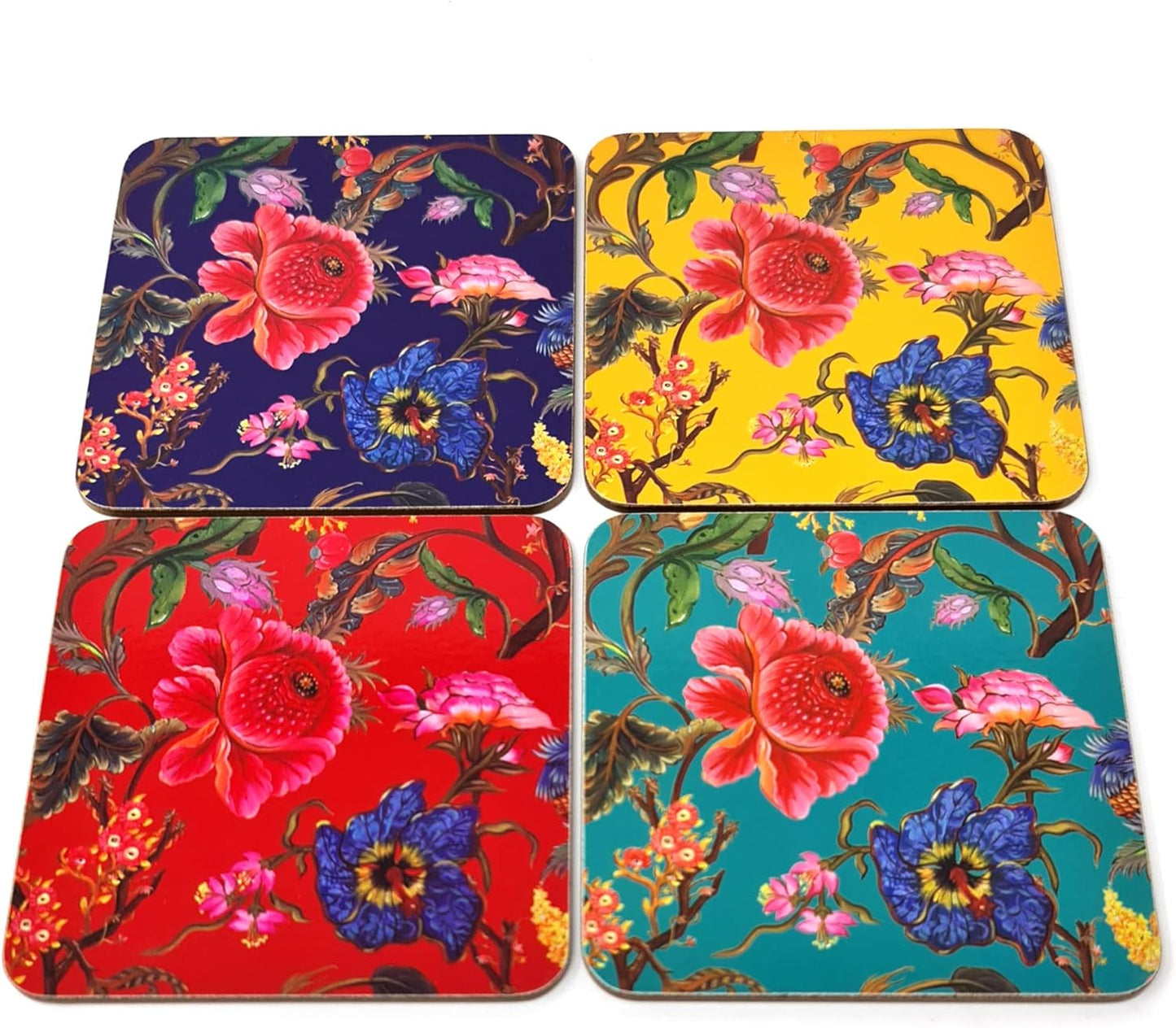 William Morris Set of 4 Anthina Boxed Melamine Coasters