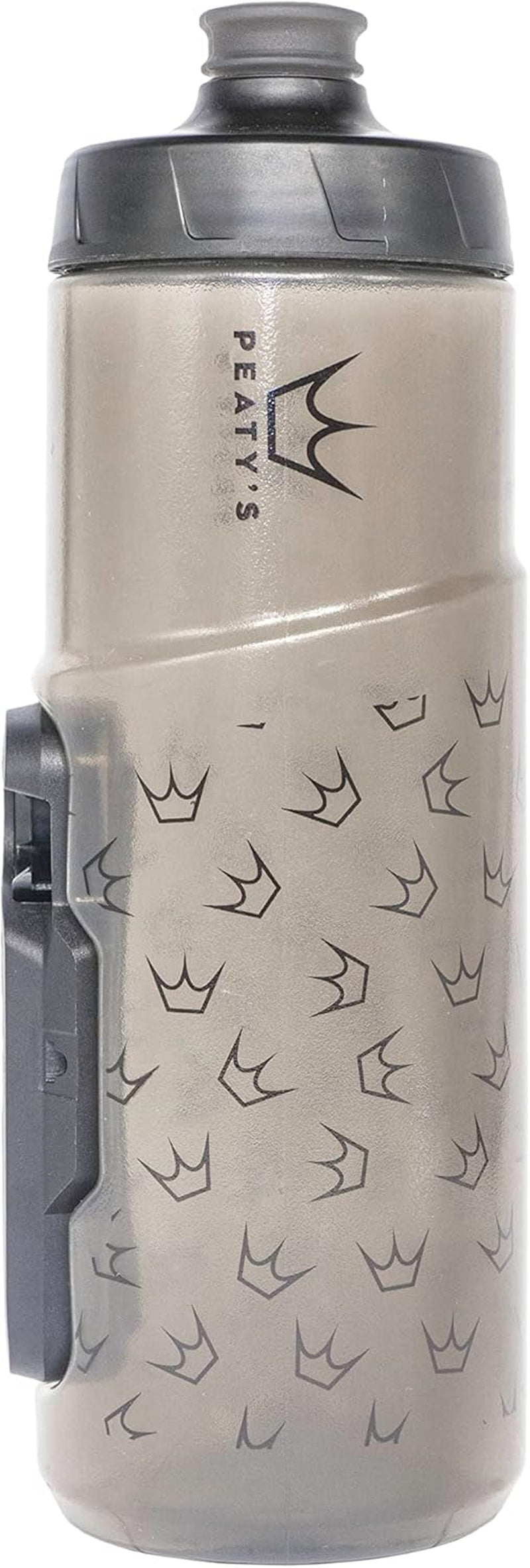 X Fidlock Lockin Magnetic 600Ml Bike Water Bottle & Mount, Bicycle Drink Bottles, Cycle Accessories for Mountain Biking & Cycling, Premium Alternative to Cage, Twist & Release - Crown Smoked
