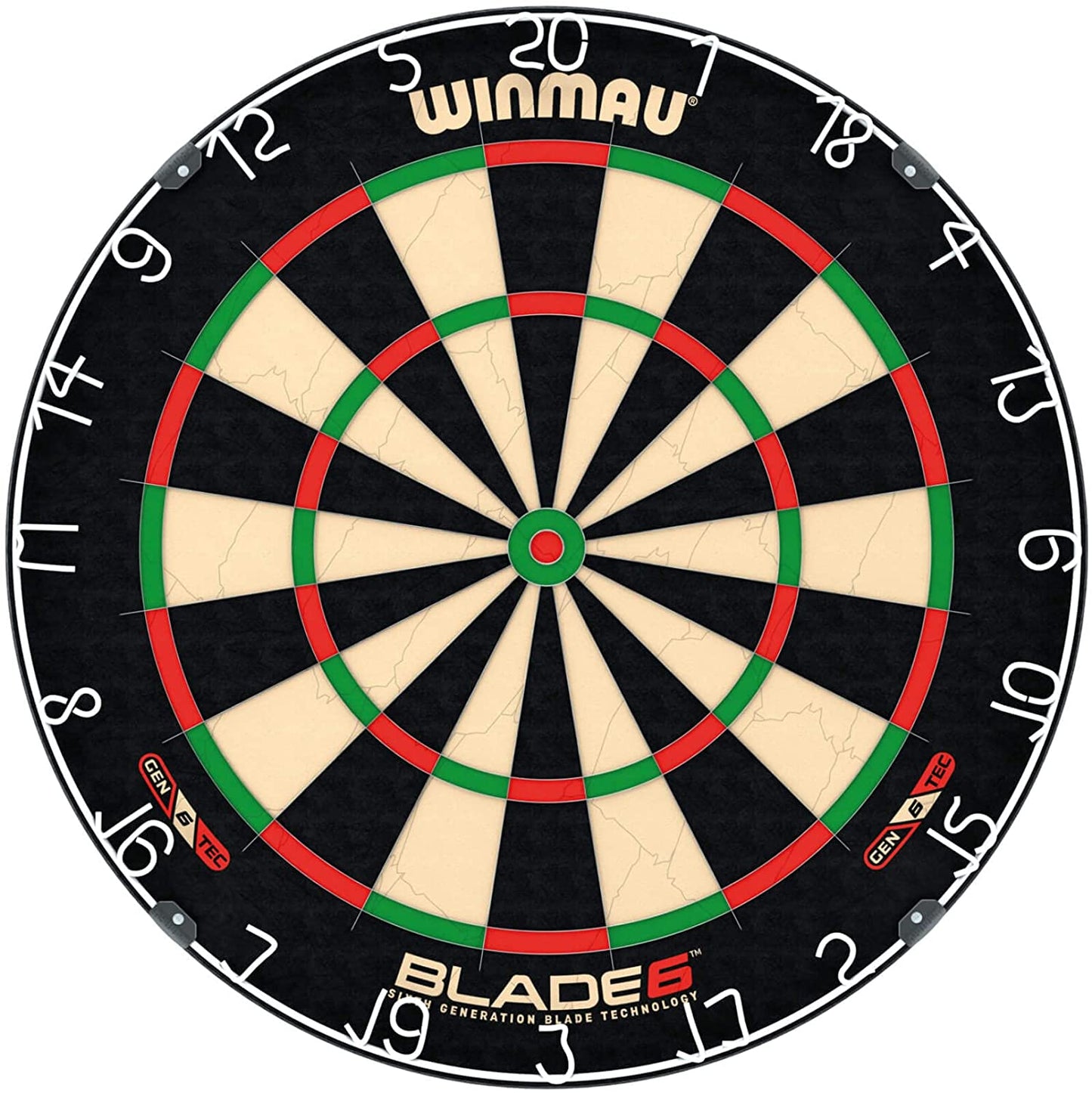 Blade 6 Dart Boards | Professional Bristle Dartboard with Official Tournament Specifications | Endorsed by the PDC