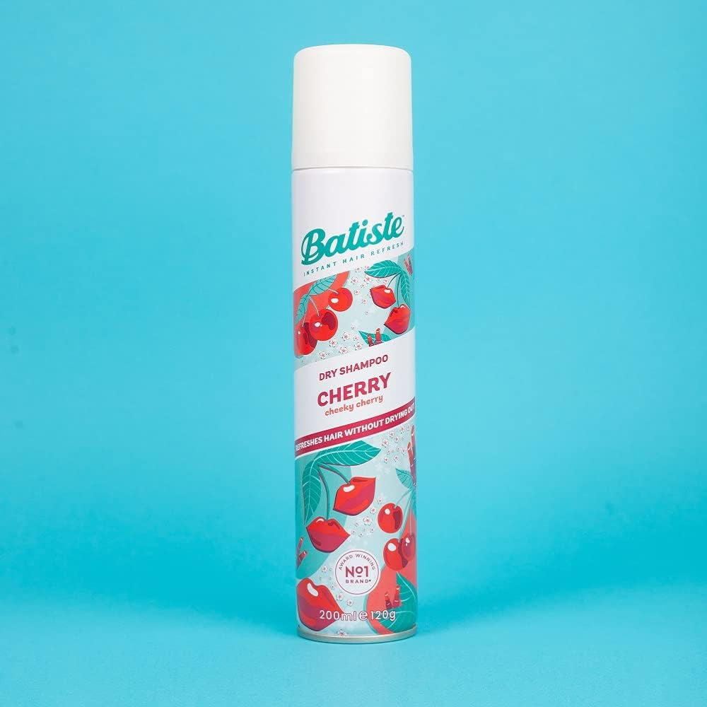 Dry Shampoo in Cherry, Cool and Retro Fragance, No Rinse Spray to Refresh Hair in between Washes – 200Ml
