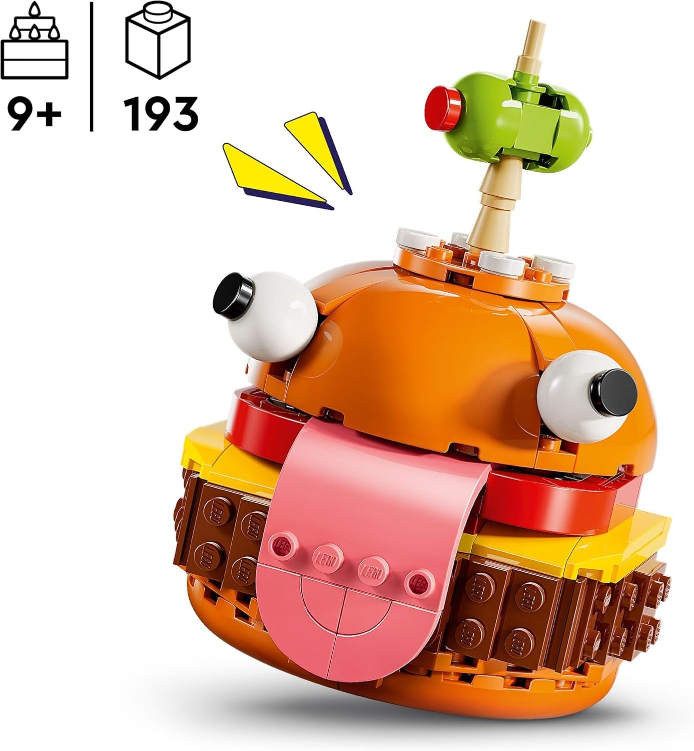 Fortnite Durrr Burger Set, Video Game Character Building Toy for 9 plus Year Old Boys & Girls, Collectible Figure, Creative Birthday Gift for Kids, Teens and Gamers 77070