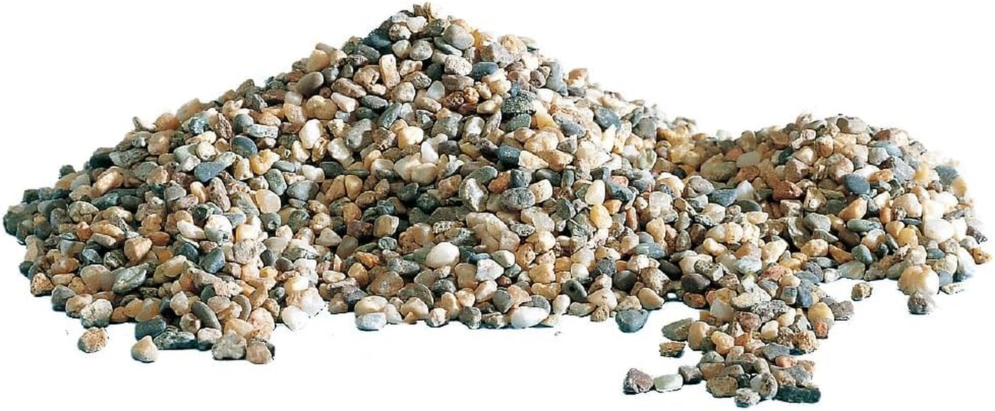 Polychrome - Natural Aquarium Gravel, Decorative Soil, Sand and White Gravel, Grains 3-4 Mm, 2 KG