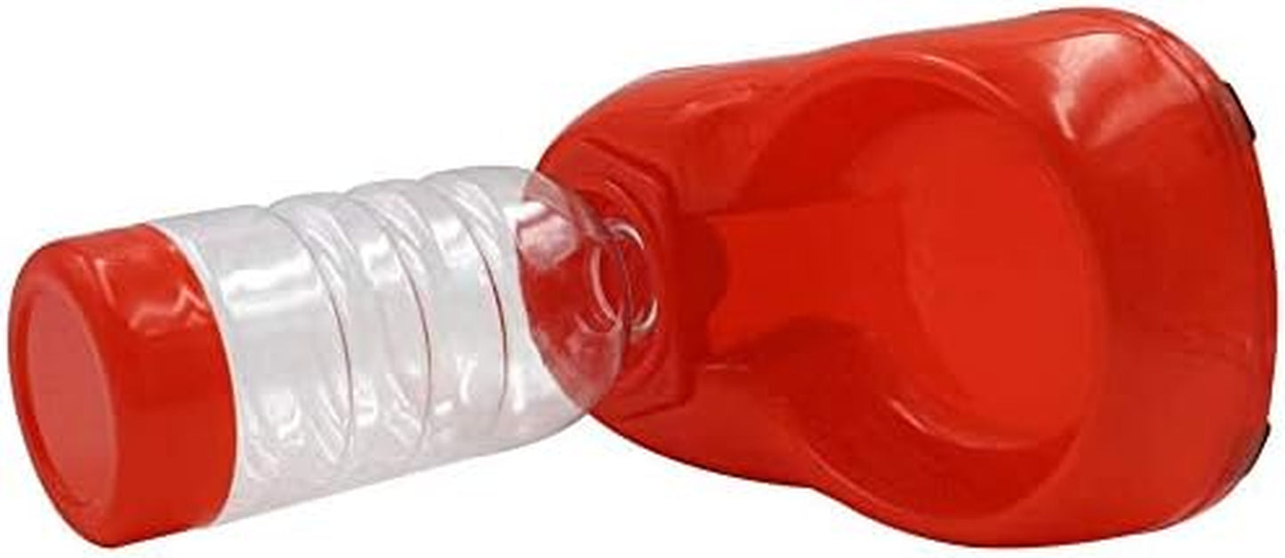 ® 400Ml Automatic Pet Feeder Rabbit Cat & Dog Food & Water Dispenser Dish Bowl Feeder Bottles (Red)