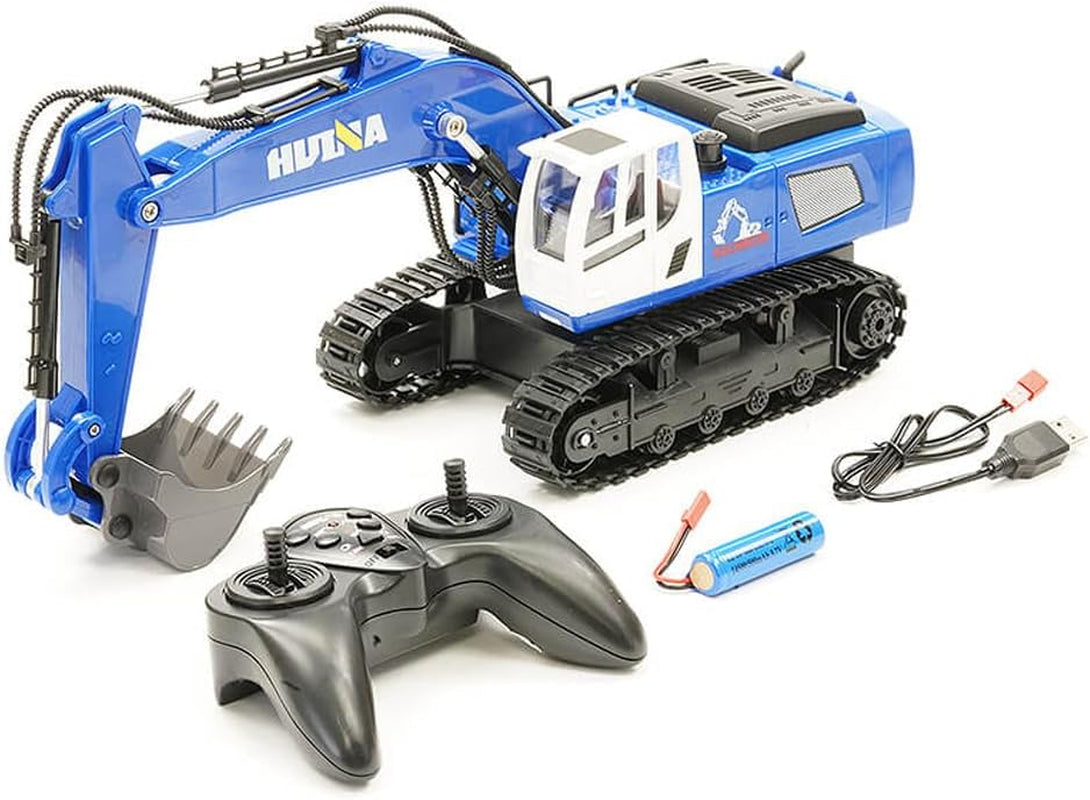 2.4G 11CH RC EXCAVATOR BLUE W/Die CAST BUCKET