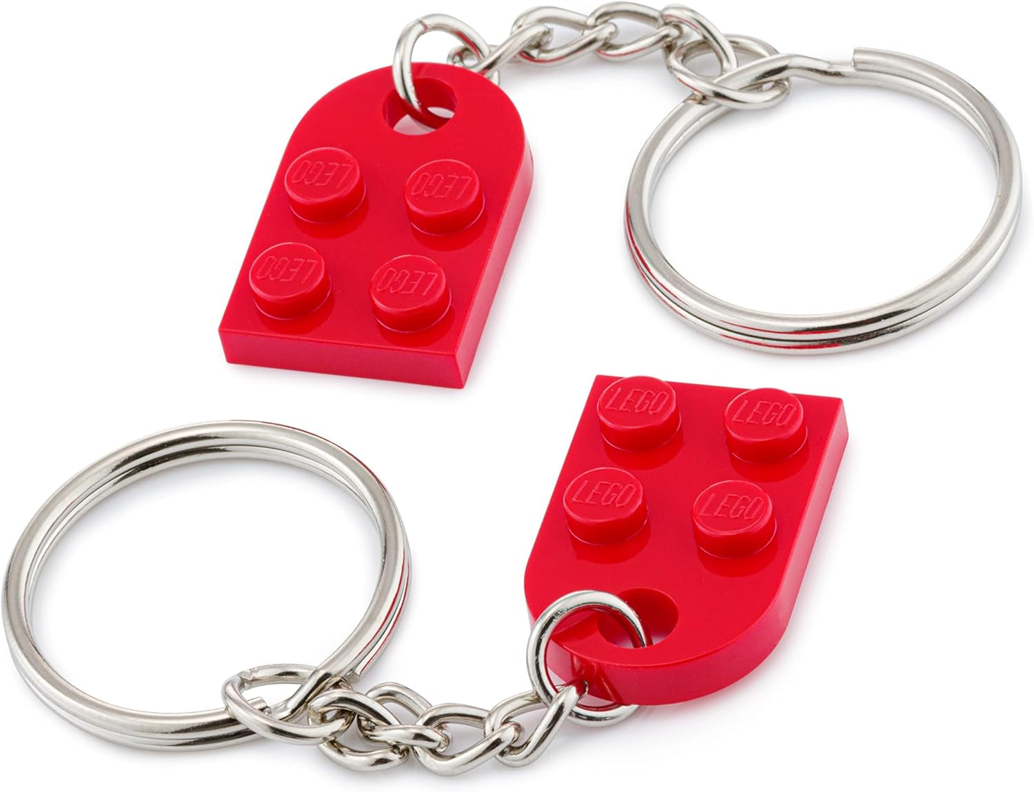 Heart Keyring | Two Keyrings | Gift Pouch Included | Red