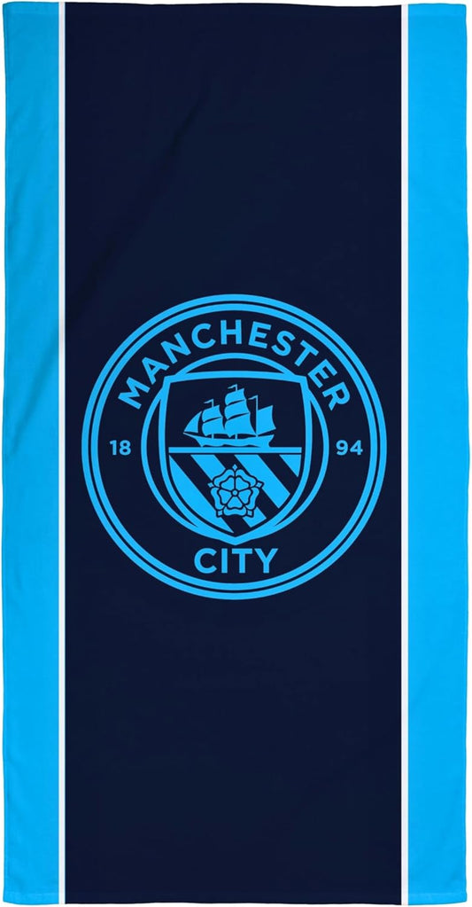 Manchester City FC  Official Towel | Super Soft Feel, Badge Football Club Design | Perfect the Home, Bath, Beach & Swimming Pool | One Size 75Cm X 150Cm | 100% Cotton