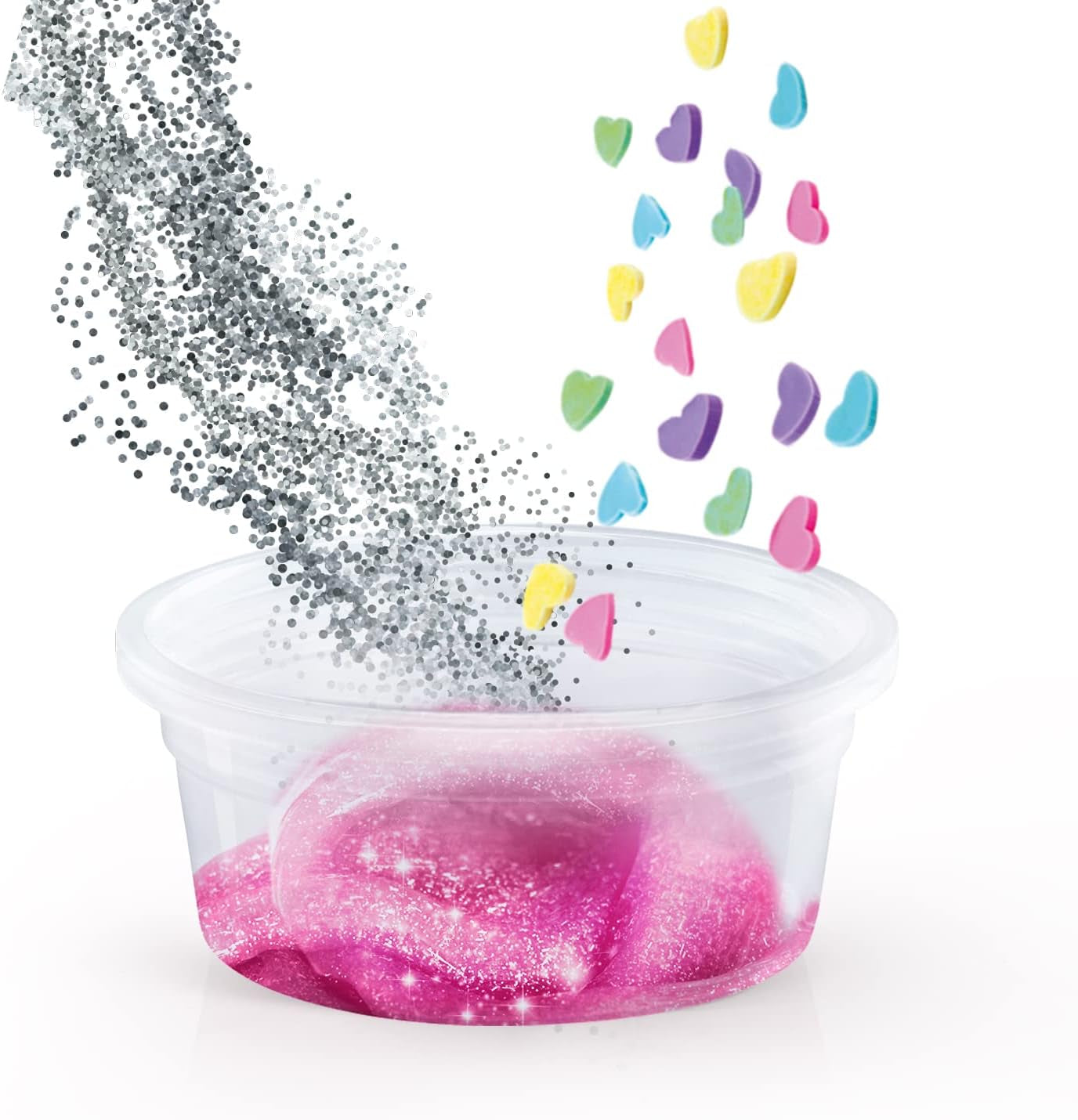 So Slime DIY Mix'In Kit 10 Pack, Multi-Coloured, Make 10 Slimes, Styles and Decorations for 100+ Combinations, No Glue! No Mess!,Everything Included to Mix Your Own Slime