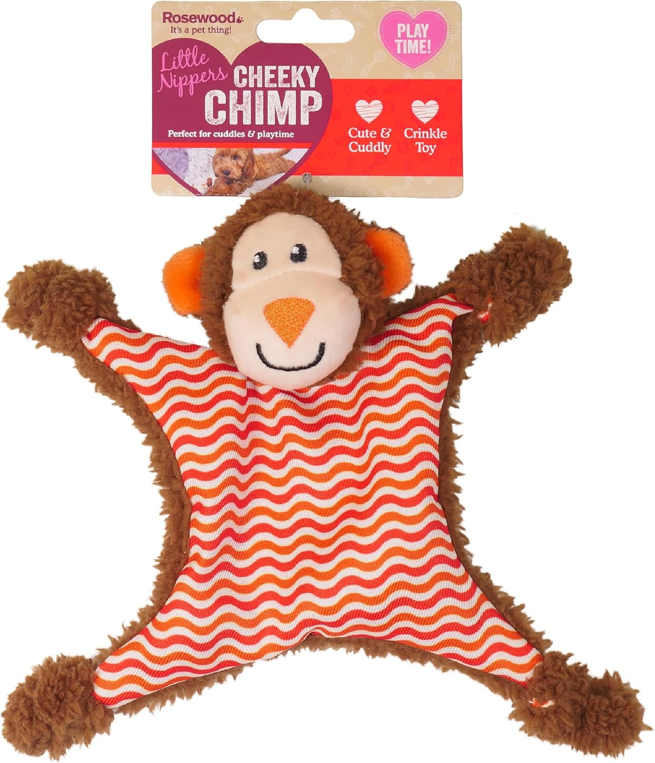 LITTLE NIPPERS CHEEKY Chimp,Brown,Small