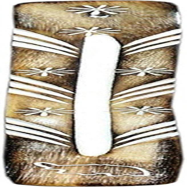 Incense Stand Wooden Ash Catcher with Brass Stars Incense Stick Holder (White)