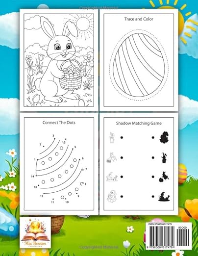 Easter Activity Book for Kids Paperback – Large Print, 3 Feb. 2025 by Mia Benson (Author)