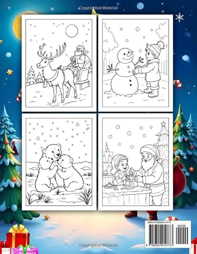 Christmas Magic Coloring Book for Kids Paperback – Large Print, 18 Nov. 2024 by MIA BENSON (Author)