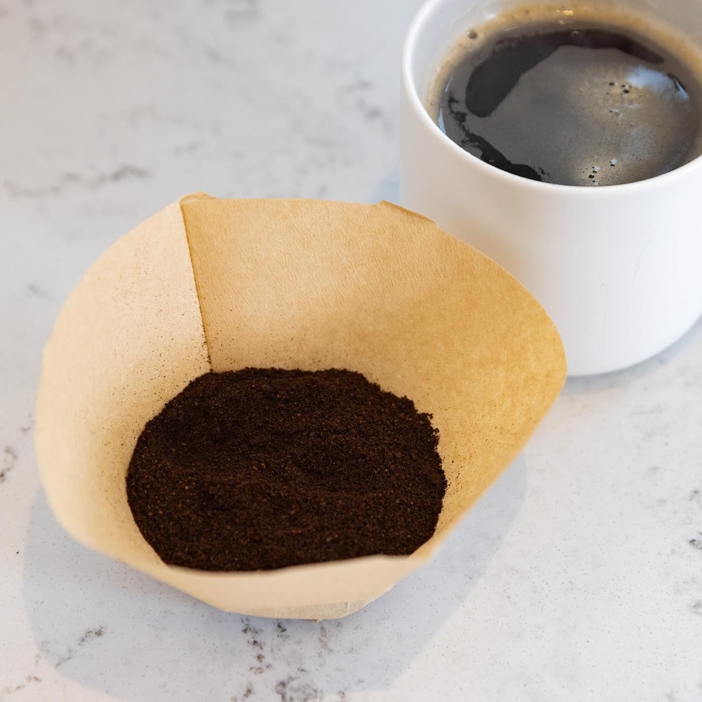 Coffee Filter Papers Size 4, Unbleached, 100% Natural, Pack of 100