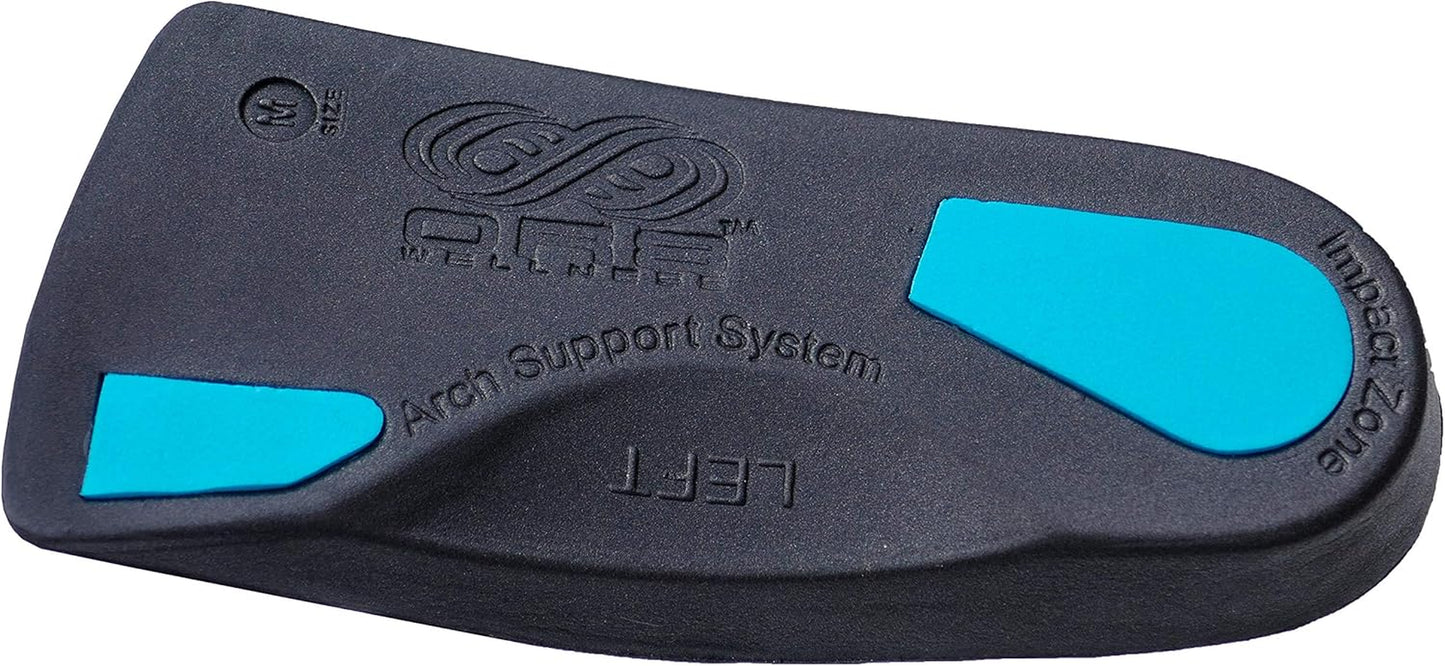 Orthotic ¾ Insoles. High Performance. Comfort Fit. Weak & Fallen Arches. Flat Feet & Plantar Fasciitis. Arch Support (S 5-6.5)