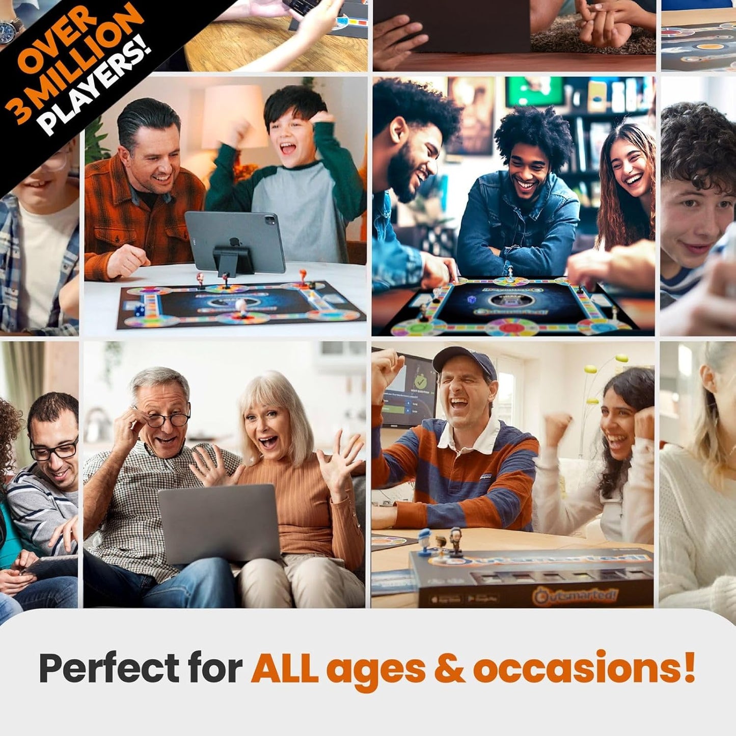 Outsmarted - the Live Quiz Show Board Game | Kids, Teens & Adults | the Ultimate Family Game Night | Age 8+ | Perfect for 2-24 Players | 10,000+ Multimedia Questions | 2024 Edition