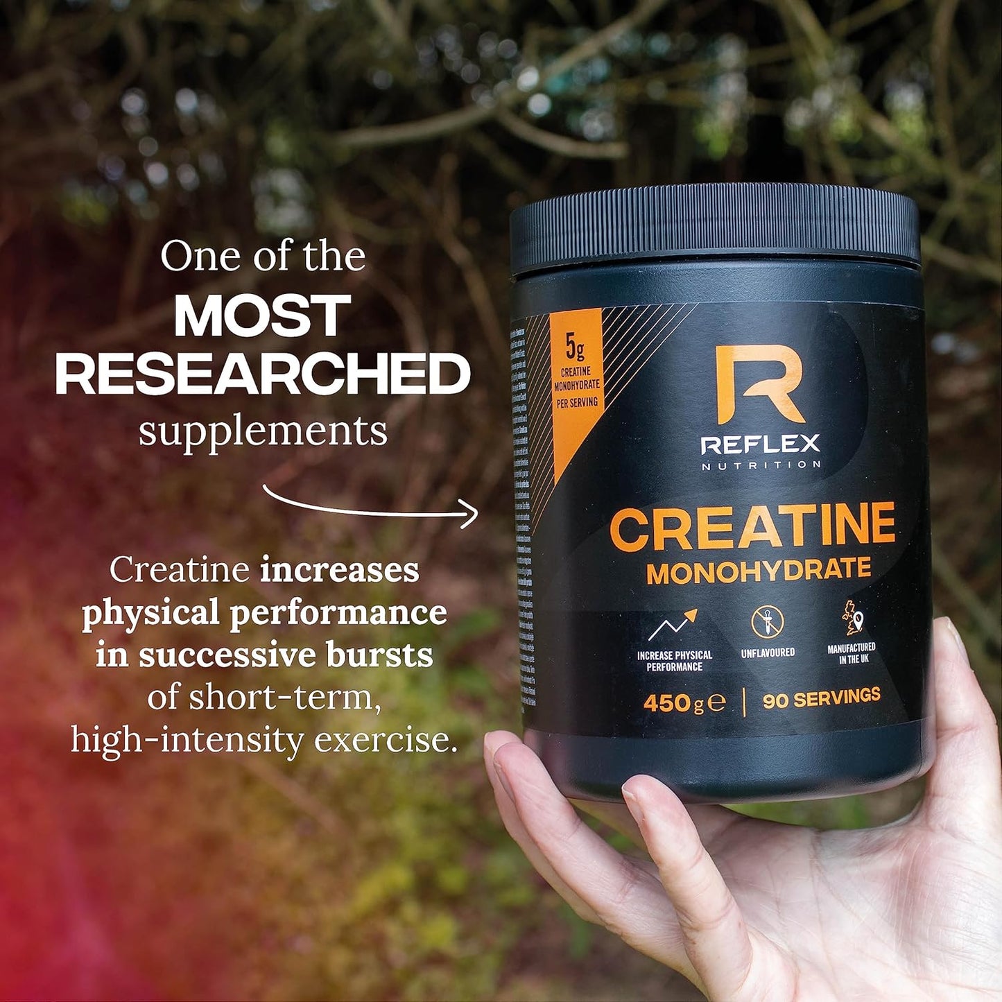 Nutrition Creatine Monohydrate, 100 Percent Creatine Monohydrate, 450G